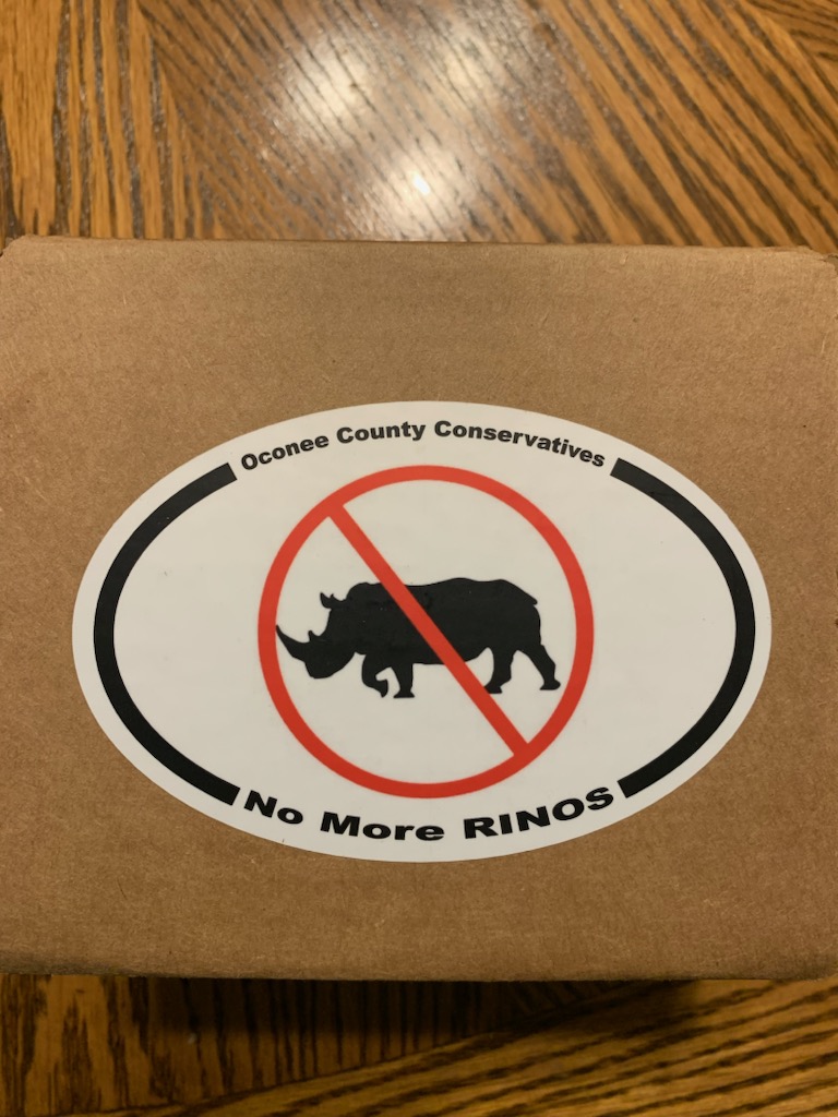 OCC No RINO Stickers